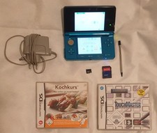 3DS Konsole mit Pen, 256 GB Micro-SD & Adapter + 2 Spiele & Ladekabel