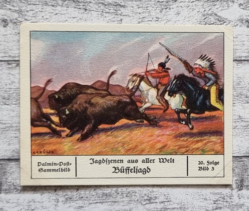 Büffeljagd jagdszene indianer - büffeljagd,