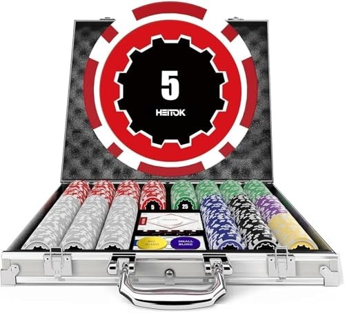 500 stück poker chip set - poker,