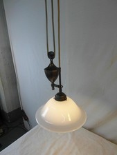 Deckenlampe Antik Hängelampe Messing Zuglampe Zugei LMS Antik Verstellbar  19d2