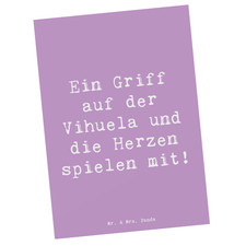 Postkarte Spruch Vihuela