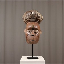 70730) Kopf Chokwe Kongo Afrika AFRIKANISCHE KUNST