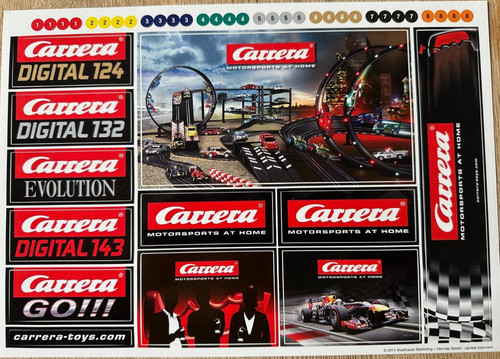 Carrera motorsport aufkleber - carrera,