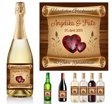 Aufkleber Flaschenetikett