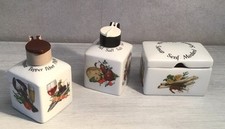 Gerold Tettau Bavaria Porzellan Pfeffer und Salz Streuer mit Senf Topf 