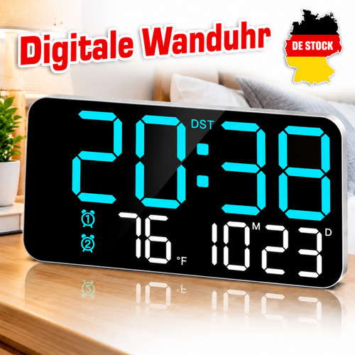 Led wanduhr digitaluhr - wanduhr,