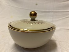hutschenreuther Selb Bavaria Germany Zucker porzellan Elfenbein Creme Goldrand