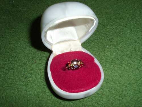 Ring gold 333 granat - gold,