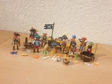 Playmobil Piraten Ruderboot Goldschatz Insel 10 Figuren