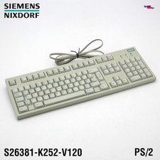 SIEMENS NIXDORF S26381-K252-V120 LR92675 PS/2 KEYBOARD GERMAN QWERTZ DEUTSCH 