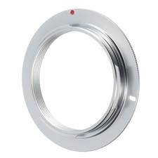 Objektivadapter für M42 Objektiv an Pentax K aus verchromtem Messing