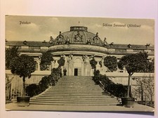 Ansichtkarte, Potsdam, Berlin, Schloss Sanssouci, Mittelbau, ungelaufen