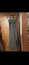 Abendkleid grau mit