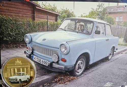 Blechschild trabant - blechschild, +