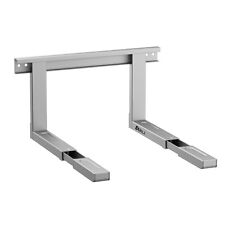 Mikrowellenhalter silber grau Mikrowellen Halterung Halter Mikrowelle Wandhalter