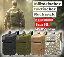 KaSul® | Militär BW Rucksack 45L- 60L Kampfrucksack Molle Army US Assault Pack