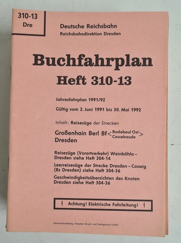 Buchfahrplan heft 310 - buchfahrplan,