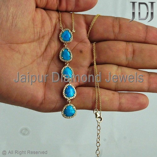 14k gelbgold halskette - 14k,