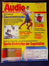 AUDIO 11/84,ACCUPHASE P 600,LE CLASSE A,LUXMAN M 05,KRELL KMA 100,RESTEK E 3,TMR