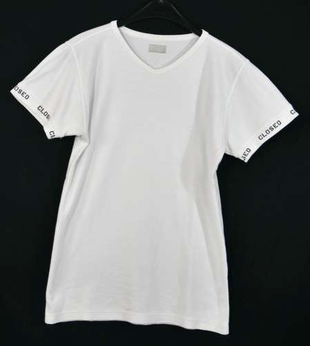 Damen closed shirt weiß - t-shirt, mit