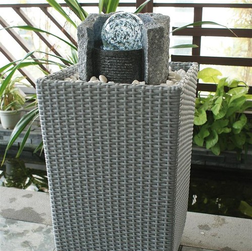 Zimmerbrunnen granit mit led - granit,