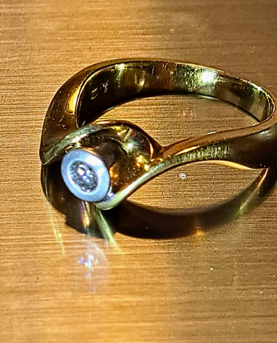 Karat gelbgold ring - 18, mit