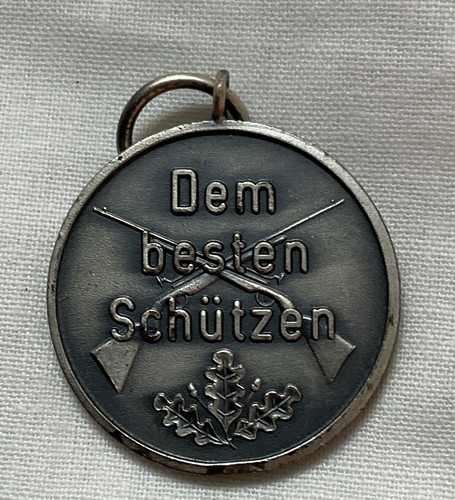Schützenmedaille rund silber - rund,