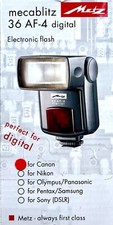 Metz Mecablitz 36 AF-4 digital für Canon Electronic Flash Blitzschuhanschluss