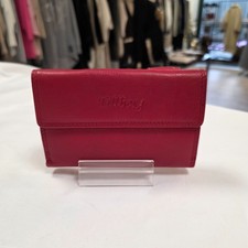 Damen Geldbörse Leder rot