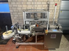 vollautomatische Etikettiermaschine Etikettierer Runddosen  SES 