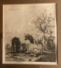 Original Radierung 1869 W