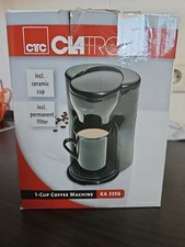 Clatronic KA 3356 Schwarz 1 Tassen Kaffee und Espressomaschine