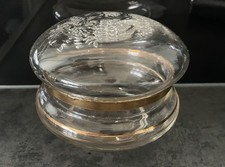 Deckeldose Schmuckdose Glas