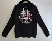 Hoodie, Größe M, IDENTIC MAN, schwarz, Langarm Pullover, Sweat-Shirt, mit Kapuze