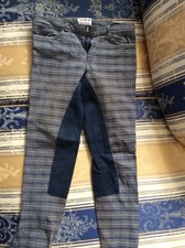 Reithose Gr.170/xs Kariert Vollbesatz