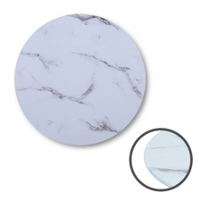 Glasplatte Ø70 cm Marmoroptik