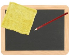 Schiefertafel + Griffel + Lappen Schreibtafel  22x30 cm Schultafel echter Schief