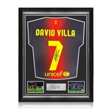 Von David Villa signiertes