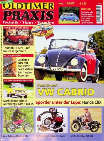 Oldtimer praxis 2008 - praxis, 11/2008