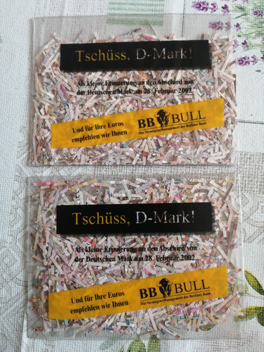 Tschüss mark 10 dm - mark,