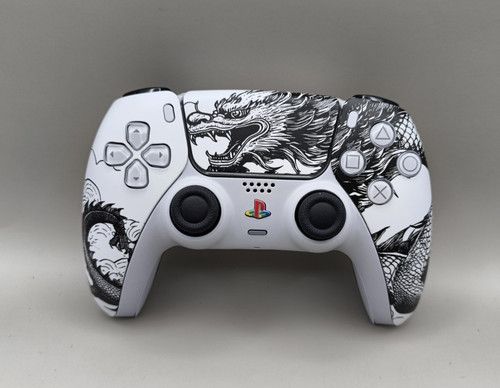 Ps5 dualsense white dragon - ps5,
