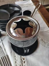 Fondue Set für 6 Personen, komplett mit Geschirr, gebraucht, top Zustand