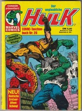 ✪ DER UNGLAUBLICHE HULK #28, Condor/Marvel Comics 1990 COMIC-TASCHENBUCH Z1/1-