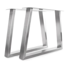 Tischgestell Edelstahl TU 100x40 Trapez 500 Untergestell Tischuntergestell 2 Stk