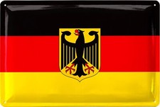 Blechschild retro deutschland - blechschild,