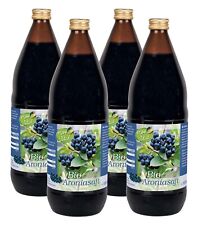 KOPP Vital® Bio-Aroniasaft Karton mit 4 x 1l Direktsaft aus reifen Aroniabeeren