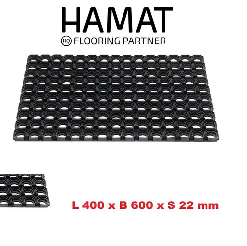 Hamat gummi fußmatte 400 - hamat, l
