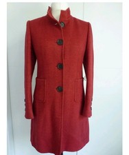 taillierter, dunkelroter  Mantel mit Stehkragen von Stiff, Gr. 36, TOP Qualität