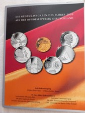 BRD 6 X 10 Euro Silbermünzen