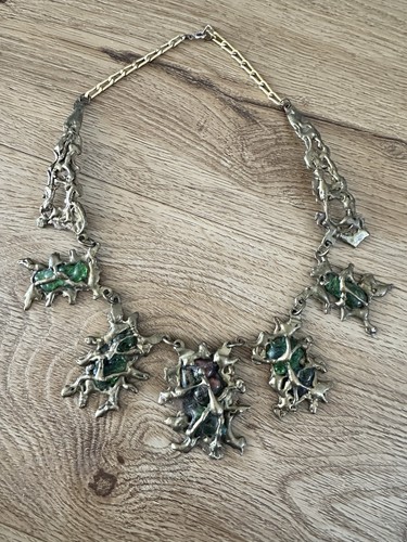 Vintage brutalismus collier - vintage,